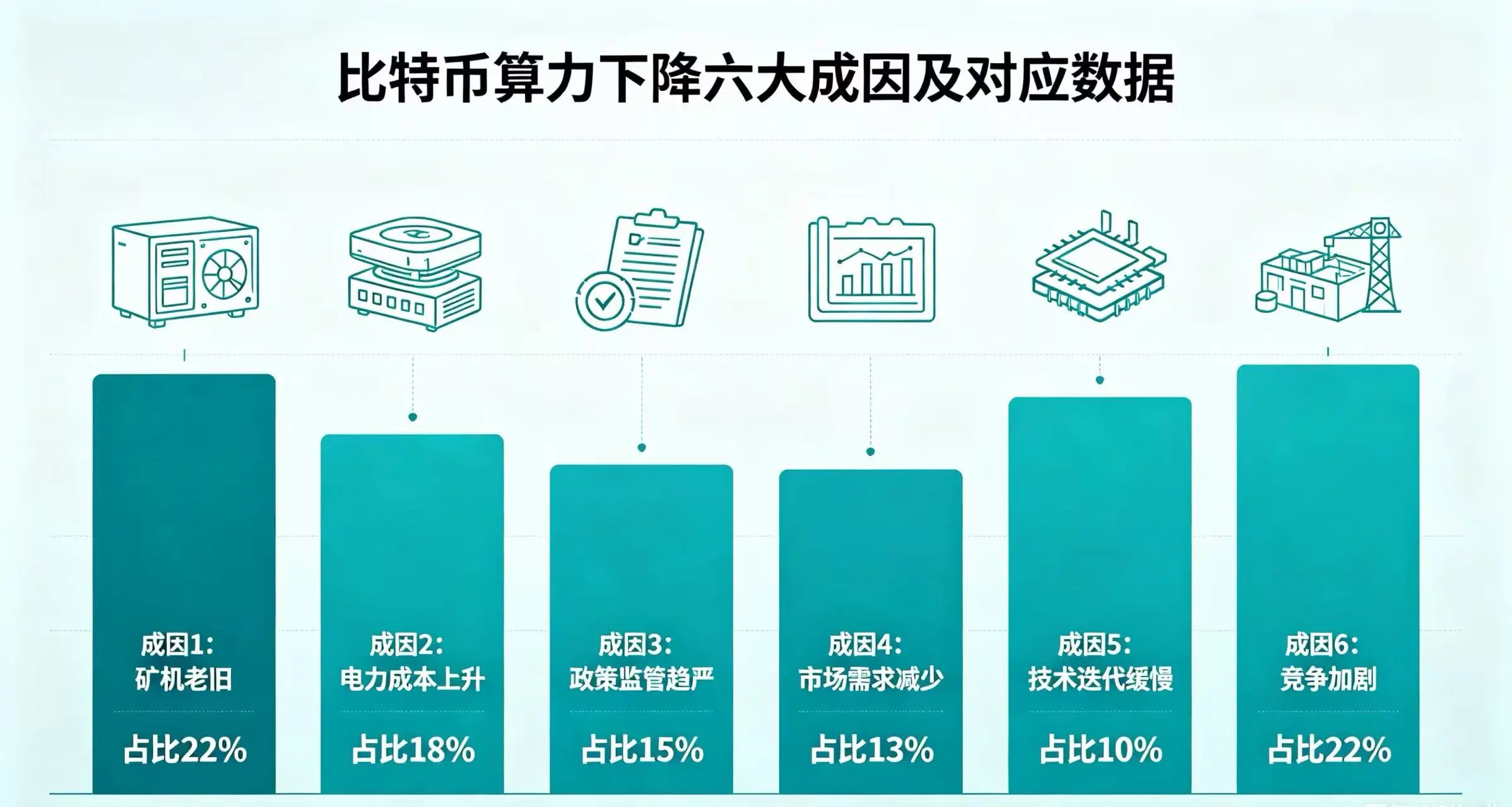 比特币算力下降六大成因一览