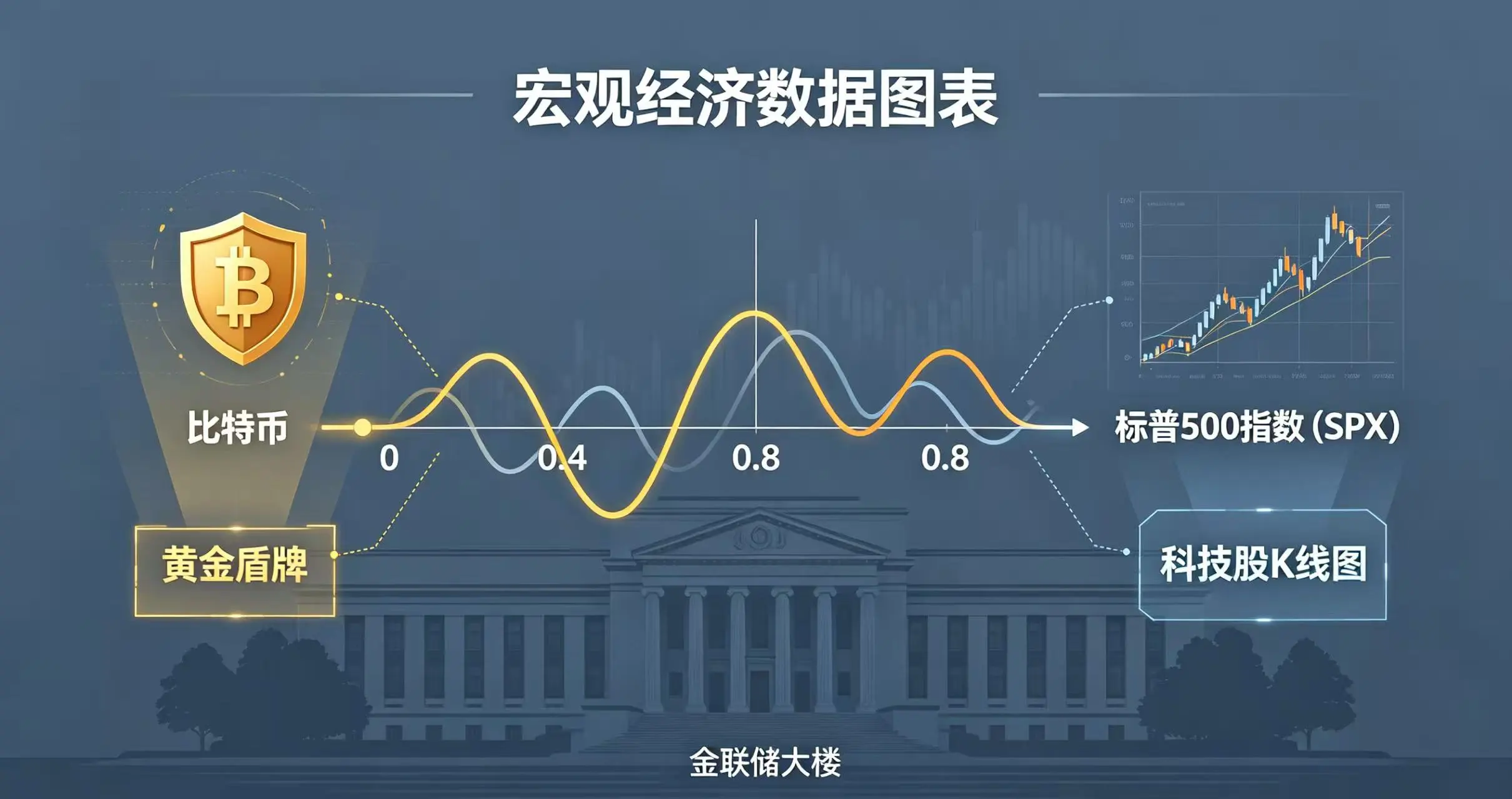 比特币与标普500相关性系数