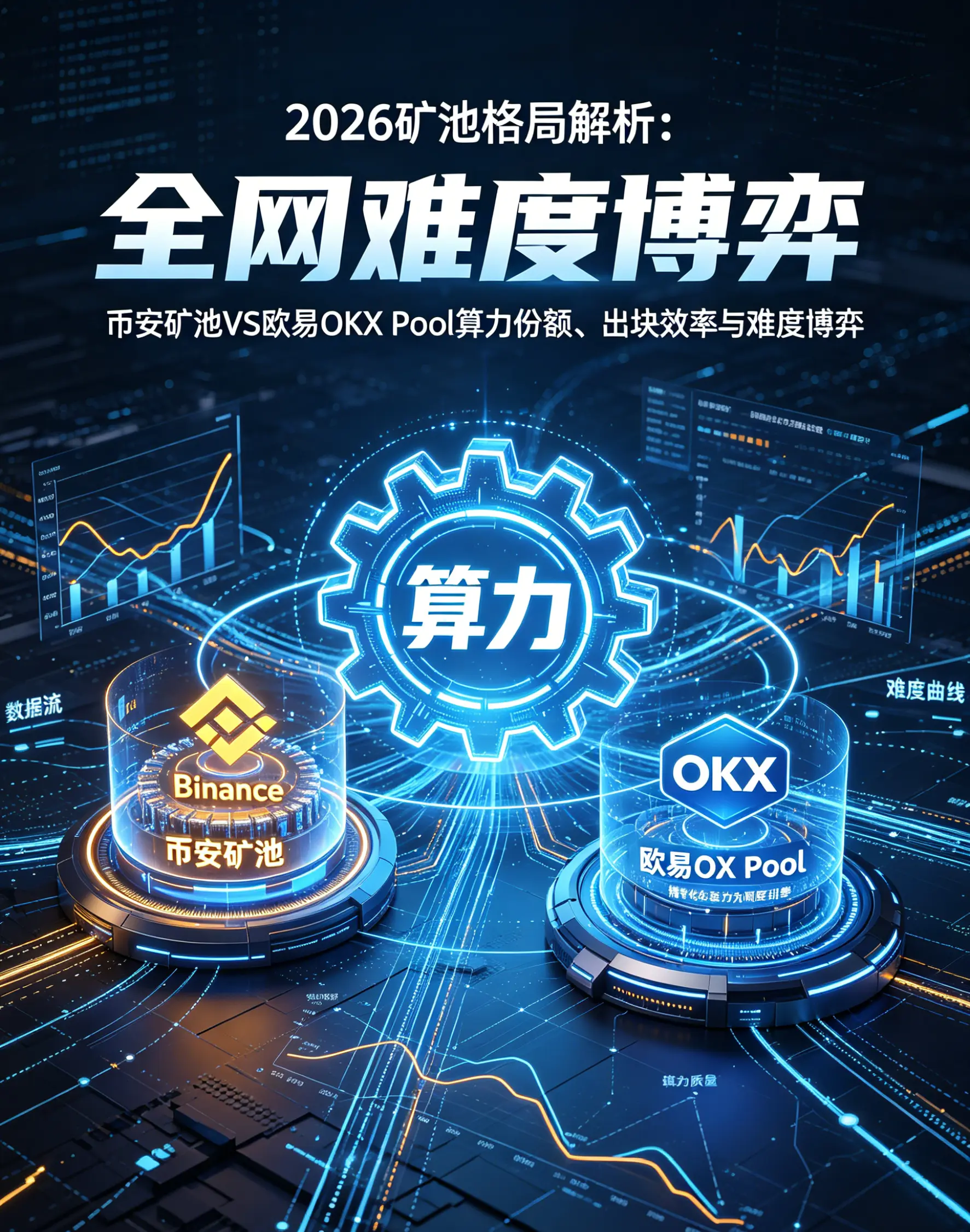 算力背后的矿池版图:比安矿池与欧亿OKX Pool的算力份额、出块效率与全网难度博弈