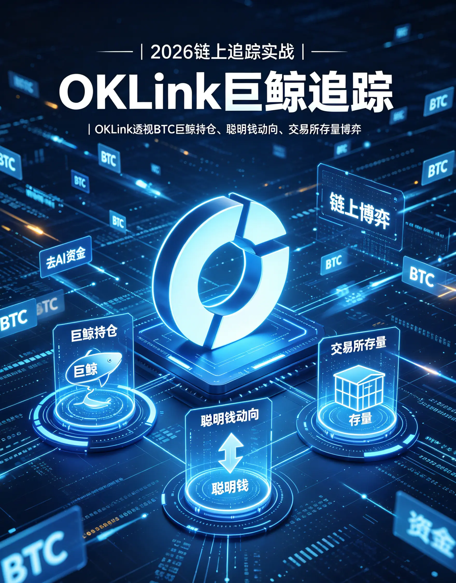 巨鲸踪迹:巧用欧亿OKLink透视BTC链上持仓变动,精准追踪聪明钱与交易所存量博弈