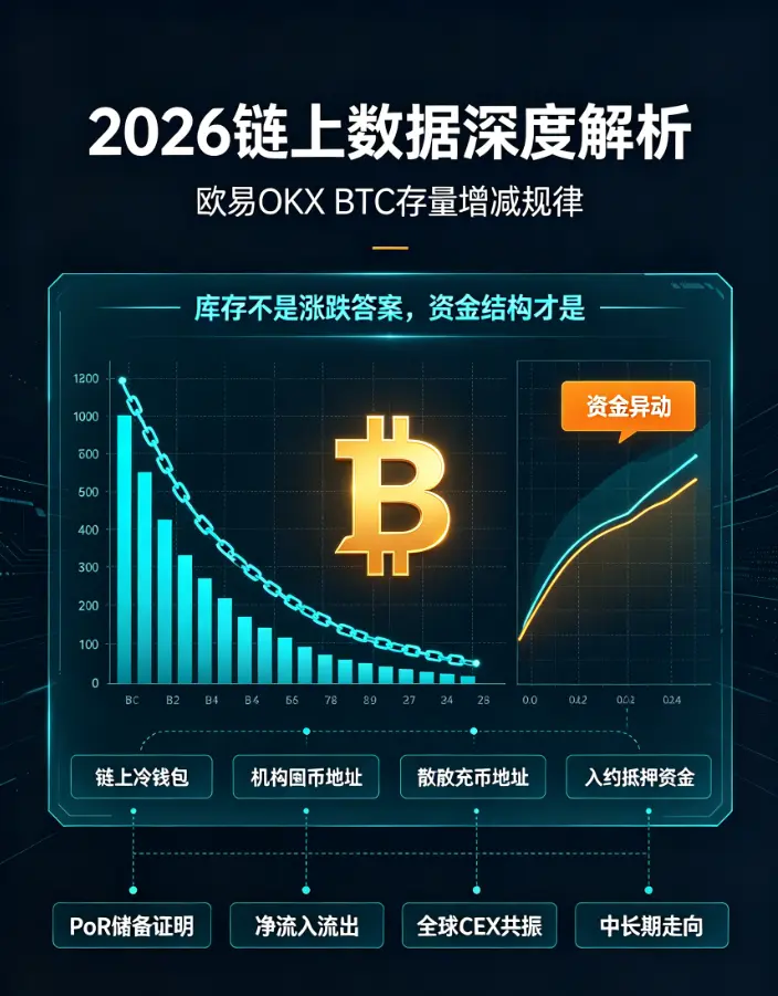 链上数据深度解析：BTC 存量增减规律，精准预判 BTC 中长期市场走向