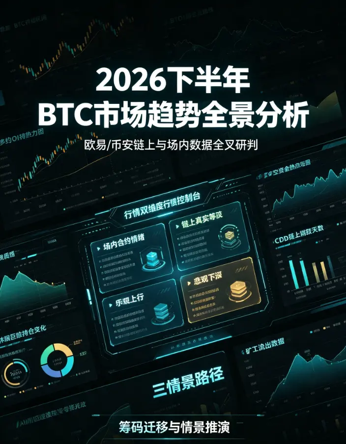 结合链上与场内数据：2026年下半年BTC市场趋势全景分析
