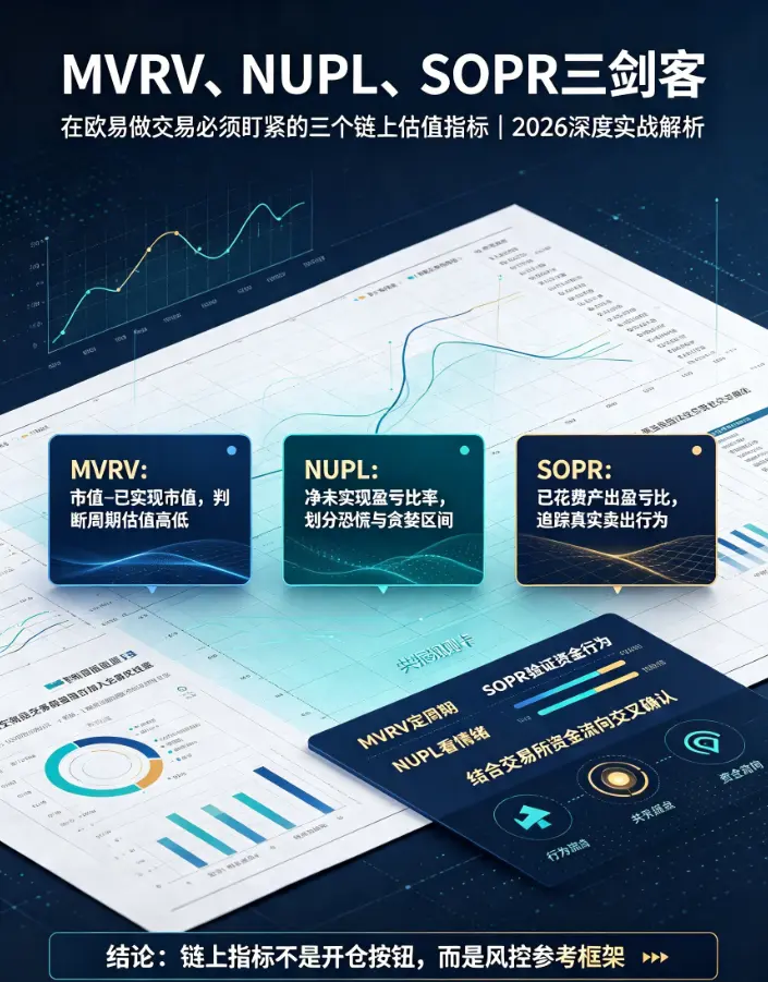 MVRV、NUPL、SOPR三剑客：在欧亿做交易必须盯紧的三个链上估值指标
