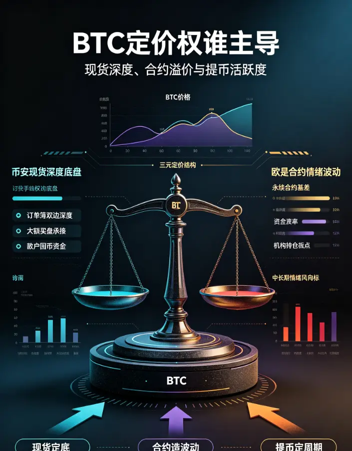 谁在主导BTC定价权？对比比安与欧亿的现货深度、合约溢价与提币活跃度，找出真正的市场风向标
